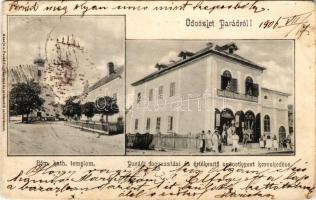 1906 Parád, Római katolikus templom, Fogyasztási és értékesítő szövetkezet üzlete és saját kiadása (EB)