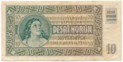 Szlovákia 1939. 10K T:F Slovakia 1939. 10 Korun C:F Krause 4.s