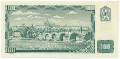 Csehszlovákia 1993. (1961) 100K szlovák bélyeggel T:AU Czechoslovakia 1993. (1961) 100 Korun with Sl...