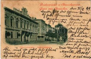 1899 (Vorläufer) Ivano-Frankivsk, Stanislawów, Stanislau; Ulica Sapiezynska / street (EK)