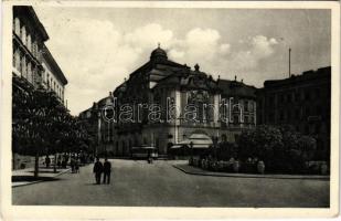 1932 Pozsony, Pressburg, Bratislava; utca, villamos / street view, tram (EK)