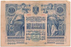 1902. 50K "1333 68638" fekete "ROMANIA TIMBRU SPECIAL" felülbélyegzéssel T:VG be...