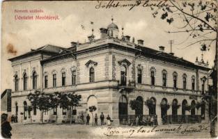 1907 Mezőtúr, Nemzeti szálloda, sör és borcsarnok, Kálmán Sándor üzlete. Török Ignác kiadása (EB)