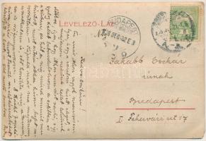 1908 Érsekújvár, Nové Zámky; Czuczor Gergely szobor / statue (fa)