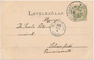 1905 Tiszolc, Tisovec; Tiszolczi fogaskerekű vasút viaduktja, vasúti híd. Lechnitzky O. fénynyomdája...