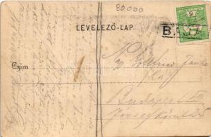 Bonyhád, Római katolikus templom az orgona felé, belső. Hoffer József kiadása (fl)