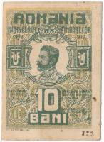 Románia 1917. 10b T:XF hajtatlan, folt Romania 1917. 10 Bani C:XF unfolded, spotted Krause P#69