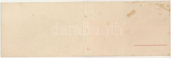 Eger, Irgalmasrend új kórháza. 2-részes kinyitható panorámalap (szakadások / tears)