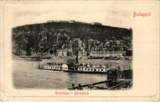 1906 Budapest XI. Gellérthegy, "HATTYÚ" gőzüzemű ingahajó