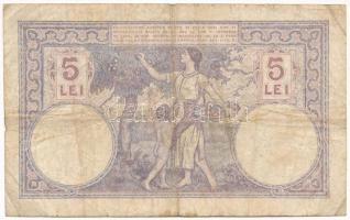 Románia 1920. 5L T:F,VG Romania 1920. 5 Lei C:F,VG Krause P#26