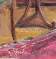 Horváth jelzéssel: Enteriör. Olaj, vászon. 41x52 cm