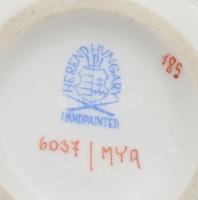 Herendi Mya mintás bonbonier. Jelzett, hibátlan, d: 6,5 cm