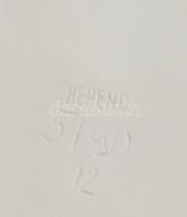 Herendi Pelikánpár. Jelzett, fehérmázas, m: 23 cm