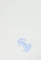 Herendi Viktória mintás leveskínáló tál, citrom fogóval, jelzett, a rózsákon és a fedél belsején sér...