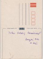 Magyari Béla űrhajósjelölt és feleségének üdvözlőlapja