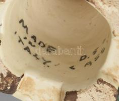Assisi olasz kerámia kínáló. Kézzel festett, jelzett, hibátlan d: 20 cm, m: 17 cm
