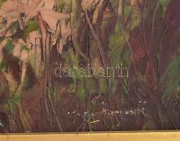 V. Faragó Ferenc (1919-1956): Atmoszférikus táj. Olaj, vászon. Jelezve jobbra fent.75x80 cm. Fakeret...