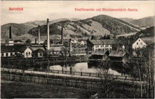 Knittelfeld, Emailliewerke und Metallwarenfabrik Austria / Enamel works and metal goods factory (cut)