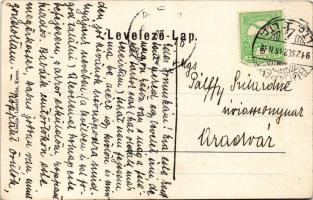 1912 Kassa, Kosice; Kossuth Lajos utca, üzletek. László Béla kiadása / street view, shops (EB)