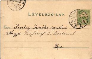 1903 Budapest XII. Svábhegy, Fogaskerekű vasút, vonat. G. Rüger & Co. Auto-Chrom (r)