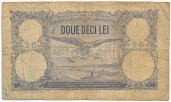 Románia 1929. szeptember 1. 20L T:VG 
Romania 1929. September 1st 20 Lei C:VG
Krause P#20