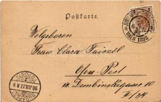 1898 (Vorläufer) Wien, Vienna, Bécs; Jubiläums-Ausstellung 1898, Urania-Theater. Officielle Ausstell...