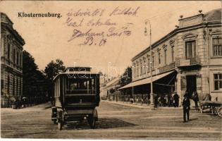 1910 Klosterneuburg, Pilsner Urquell Bierhall / beer hall, autobus (tiny pinhole)