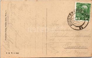 1910 Klosterneuburg, Pilsner Urquell Bierhall / beer hall, autobus (tiny pinhole)