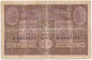 Lengyelország / Német megszállás 1917. 1M szövegben "biletow Polskiej Krajowej Kasy Pożyczkowej...
