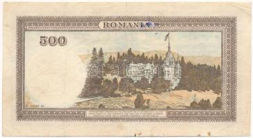 Románia 1942. április 20. 500L T:F erős papír
Romania 1942. April 20th 500 Lei C:F strong paper
Kr...