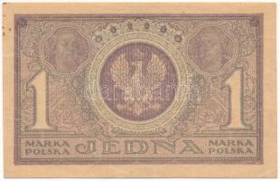 Lengyelország 1919. 1M "IBW 380,346" T:VF papírsérülés Poland 1919. 1 Marka "IBW 380,...