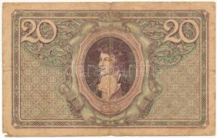 Lengyelország 1919. 20M T:VG Poland 1919. 20 Marek C:VG Krause P#21
