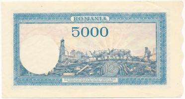 Románia 1945. december 20. 5000L T:F szép papír
Romania 1945. Decembre 20th 5000 Lei C:F fine paper...