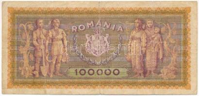 Románia 1946. 100.000L T:F
Romania 1946. 100.000 Lei C:F
Krause P#59