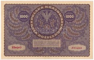 Lengyelország 1919. 1000M "II O 954,369" T:VF Poland 1919. 1000 Marek "II O 954,369&q...