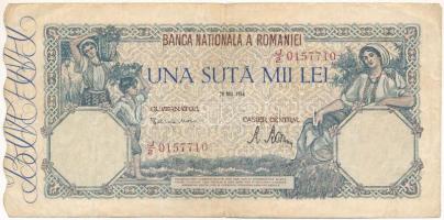 Románia 1946. május 28. 100.000L T:F erős papír Romania 1946. May 28th 100.000 Lei C:F strong paper Krause P#58