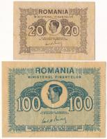 Románia 1945. 20L + 100L T:F Romania 1945. 20 Lei + 100 Lei C:F