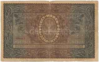 Lengyelország 1920. 5000M "III T 987367" T:G Poland 1920. 5000 Marek "III T 987367&qu...