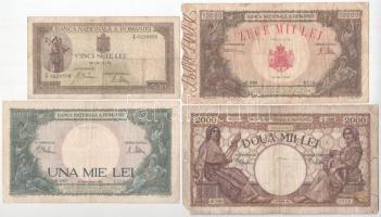 Románia 1941-1945. 500L-10.000L (8xklf) T:F-G
Romania 1941-1945. 500 Lei - 10.000 Lei (8xdiff) C:F-...