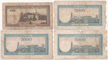 Románia 1940-1946. 500L-100.000L (8xklf) T:F-G
Romania 1940-1946. 500 Lei - 100.000 Lei (8xdiff) C:...