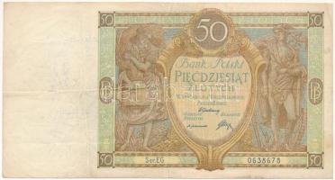 Lengyelország 1929. 50Zl T:F Poland 1929. 50 Zlotych C:F Krause P#71