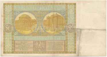 Lengyelország 1929. 50Zl T:F Poland 1929. 50 Zlotych C:F Krause P#71