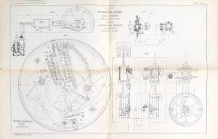 Jalsoviczky Géza: 
A gőzgépek szerkezete és kezelése. Tizennégy táblával és 579 szövegbe nyomott áb...