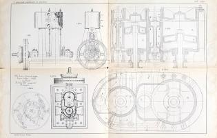 Jalsoviczky Géza: 
A gőzgépek szerkezete és kezelése. Tizennégy táblával és 579 szövegbe nyomott áb...