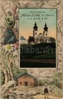 1911 Maria Taferl bei Marbach a.d. Donau, Wallfahrtskirche / church. Art Nouveau montage (Rb)