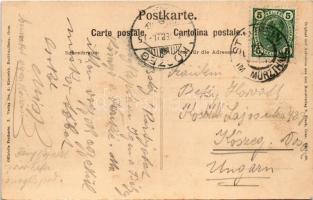 1907 Graz, Gruss von der Grazer Herbstmesse! Mur und Schlossberg, Herz und Hand für's Steirerla...