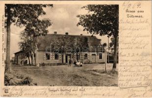 1904 Ciecmierz, Zitzmar; Langes Gasthof und Post / hotel, restaurant and post office (EK)