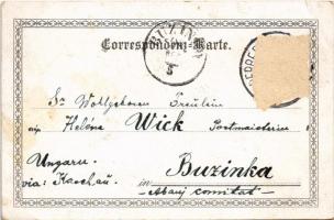 Cieszyn, Teschen; Erzherzogl. Schloss mit Olsabrücke, Demelplatz / castle, Olza river bridge, square...