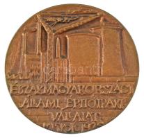 1975. "Északmagyarországi Állami Építőipari Vállalat Miskolc 1975" kétoldalas, öntött bron...