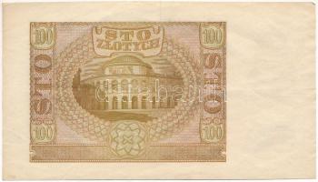 Lengyelország / Német megszállás 1940. 100Zl T:F szép papír Poland / German Occupation 1940. 100 Zlo...